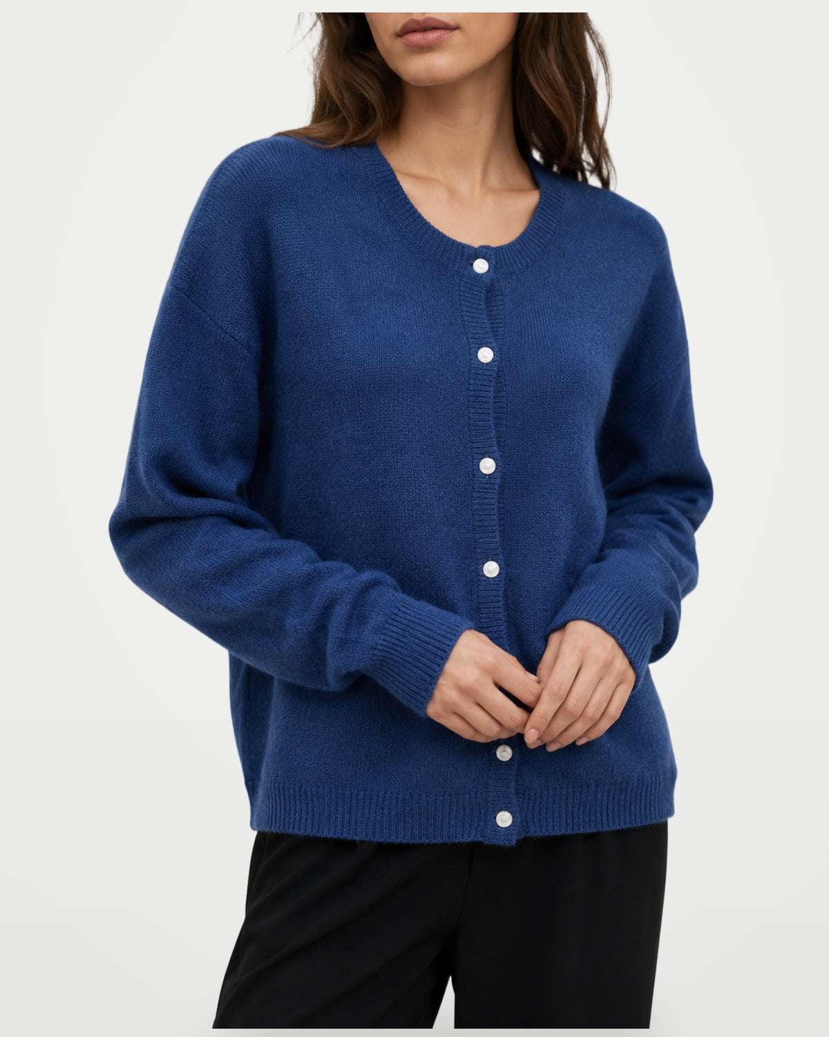 The Athletics Society | Women's Relaxed Fuzzy Knit Cardigan - 6