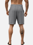 The Athletics Society | Men's Relaxed Linen Look Shorts - 12