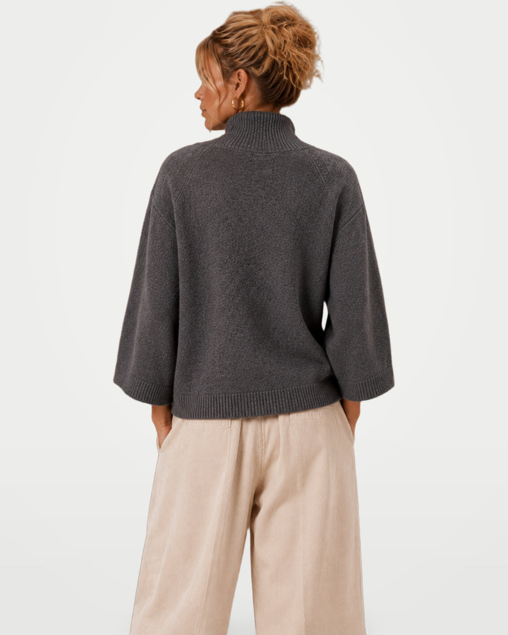 The Athletics Society | Women's Oversized Chunky Knit Sweater - 4