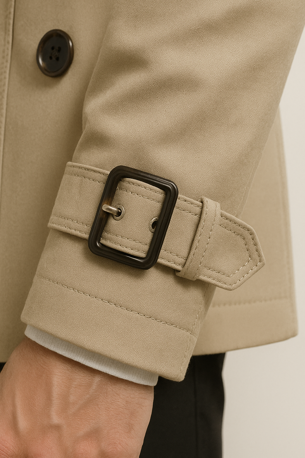 The Athletics Society | Men's Tailored Belted Trench Coat - 4