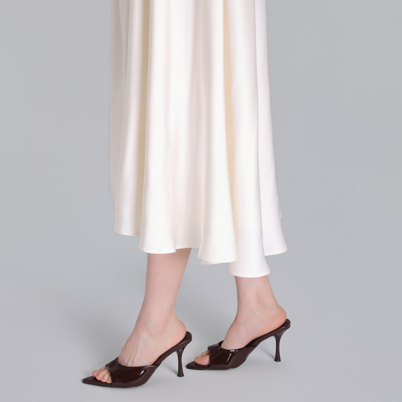 The Athletics Society | Women's Patent Leather Heel Mules - 3