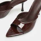 The Athletics Society | Women's Patent Leather Heel Mules - 1
