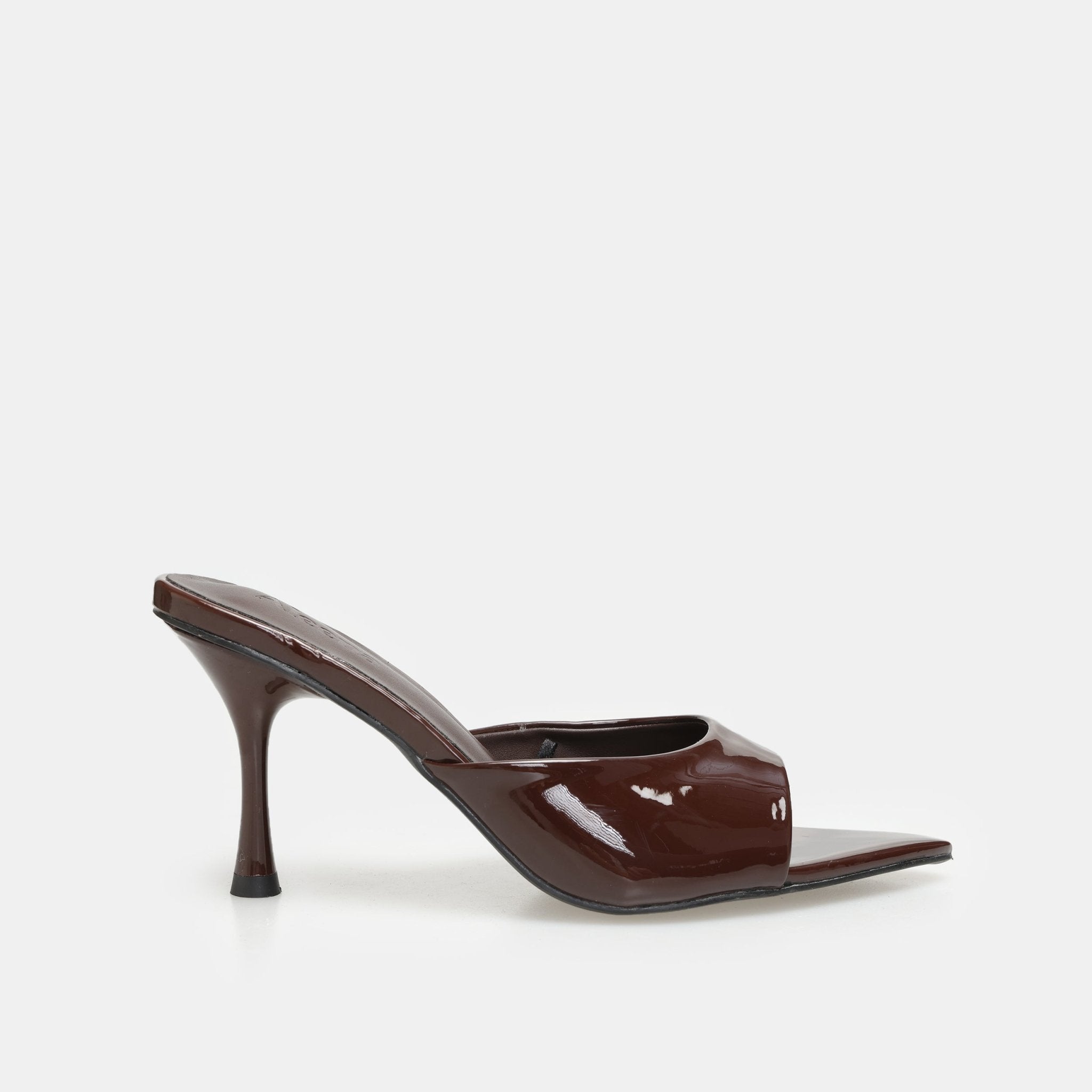 The Athletics Society | Women's Patent Leather Heel Mules - 4