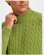 The Athletics Society | Men's Wool Cable Knit Sweater - 7