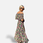 The Athletics Society | Women's Elegant V-Neck Maxi Dress - 7