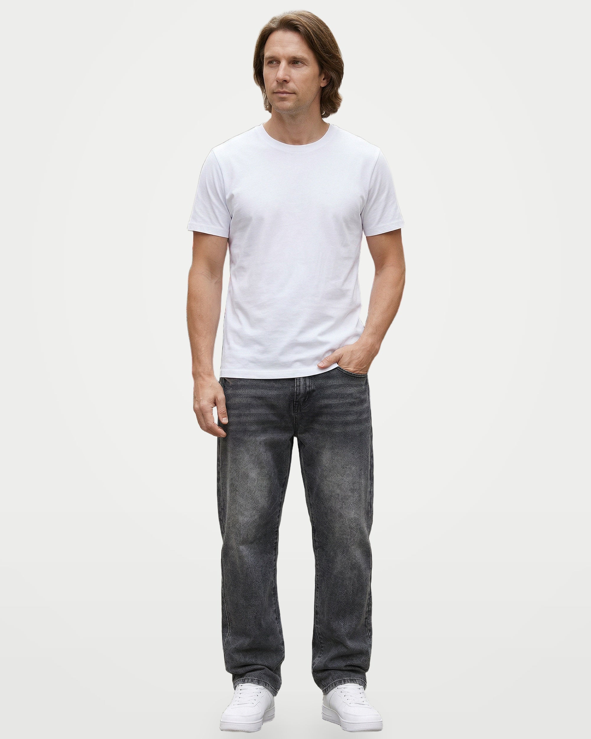 The Athletics Society | Men's Relaxed Straight Leg Jeans - 4