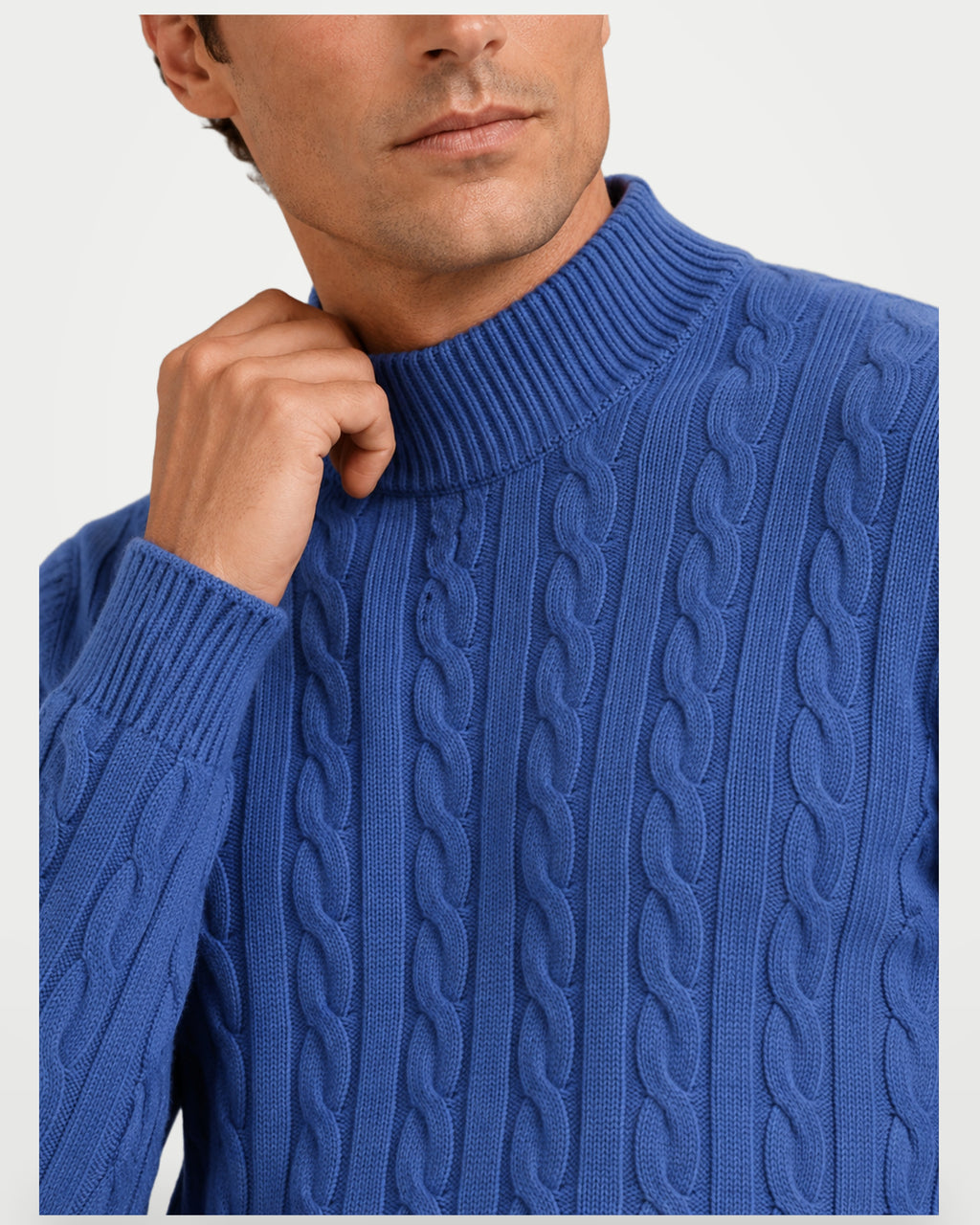 The Athletics Society | Men's Wool Cable Knit Sweater - 2