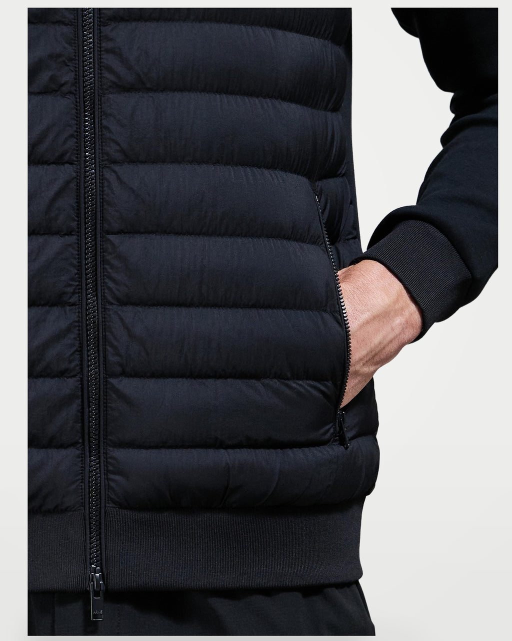 The Athletics Society | Men's Slim Quilted Funnel Jacket - 5