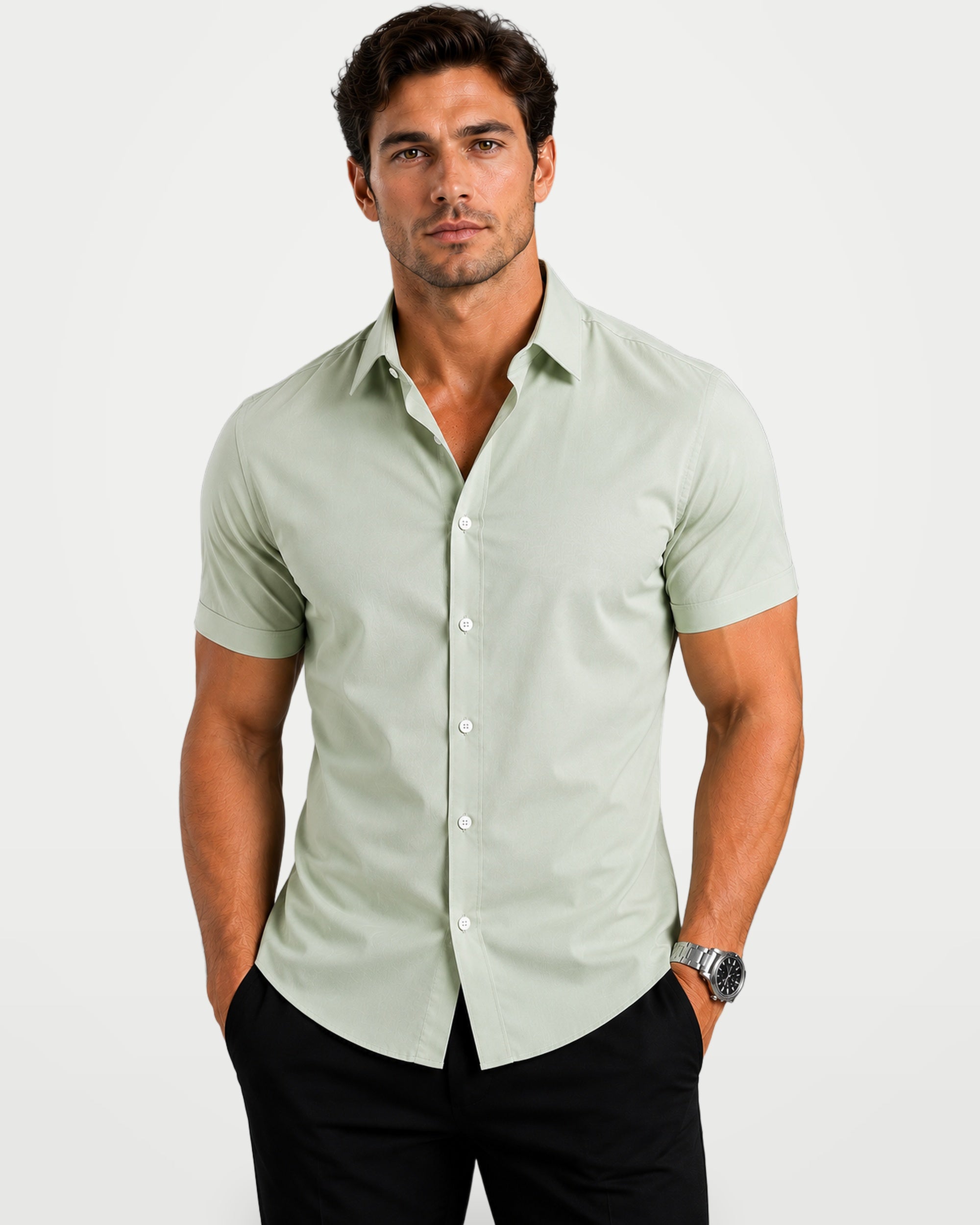 The Athletics Society | Men's Slim Fit Button Shirt - 6