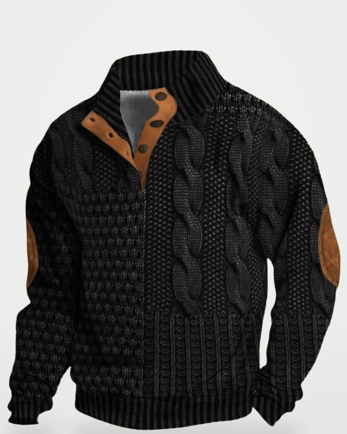 The Athletics Society | Men's Vintage Cable Knit Sweater - 9