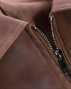 The Athletics Society | Men's Slim Suede Trucker Jacket - 7