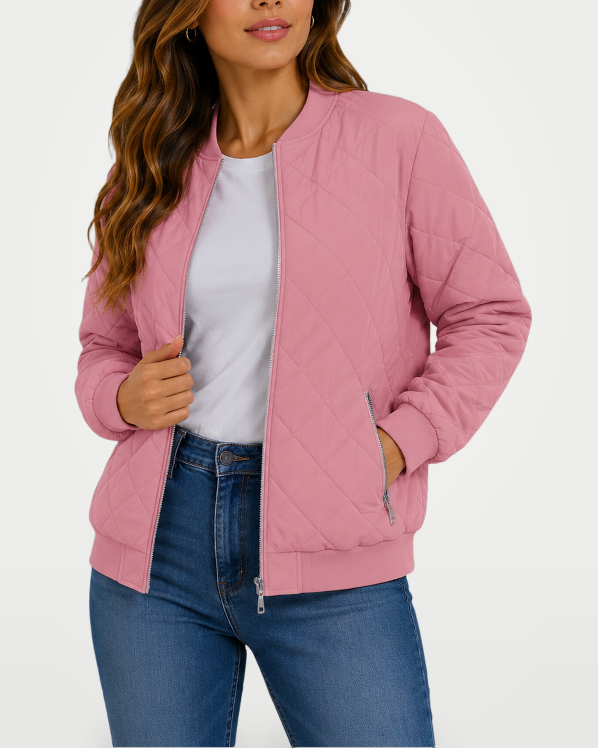 The Athletics Society | Women's Classic Quilted Bomber Jacket - 11
