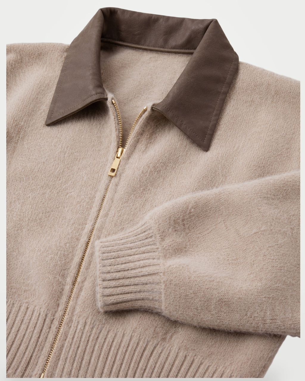 The Athletics Society | Women's Fuzzy Knit Zip Cardigan - 4