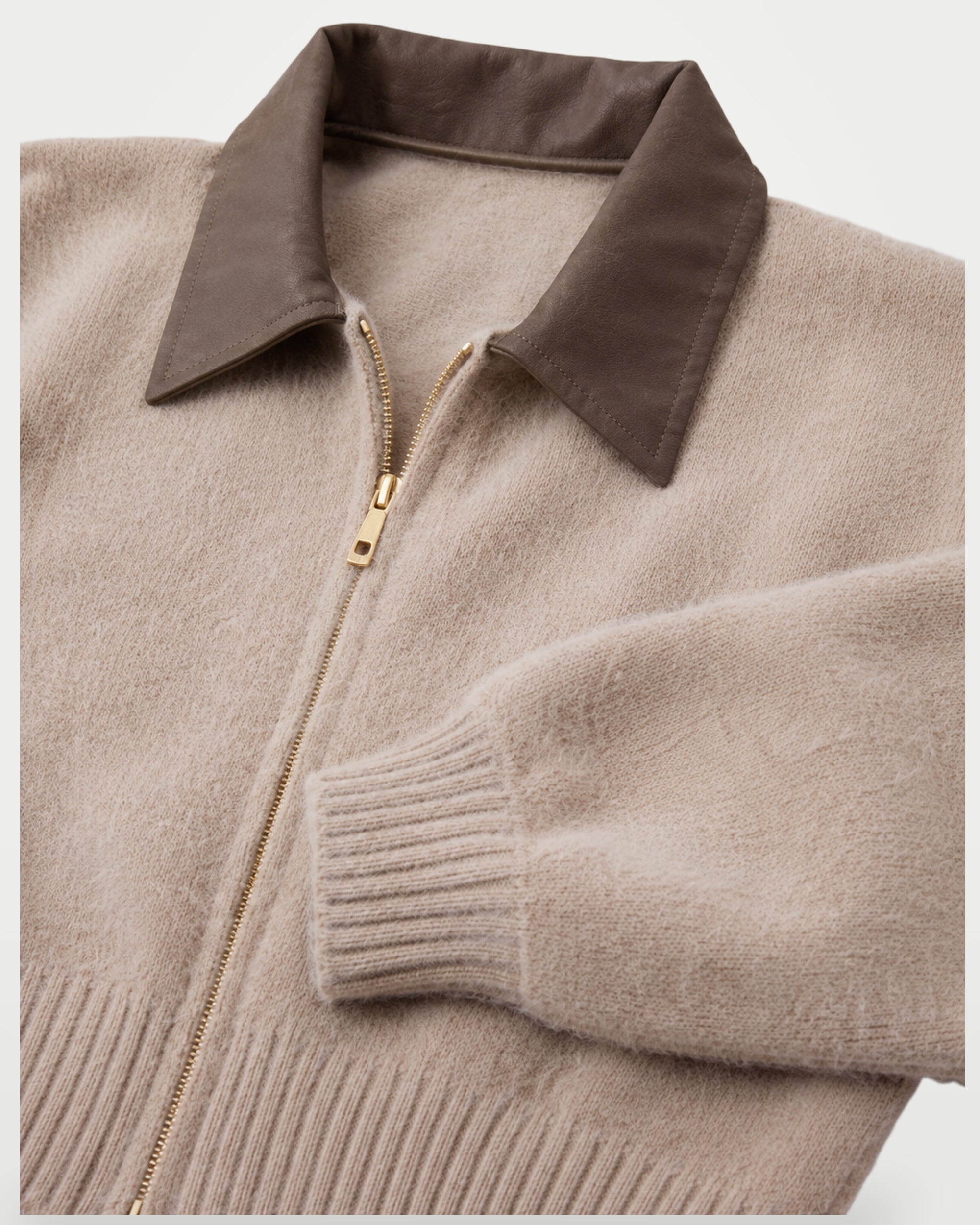 The Athletics Society | Women's Fuzzy Knit Zip Cardigan - 4