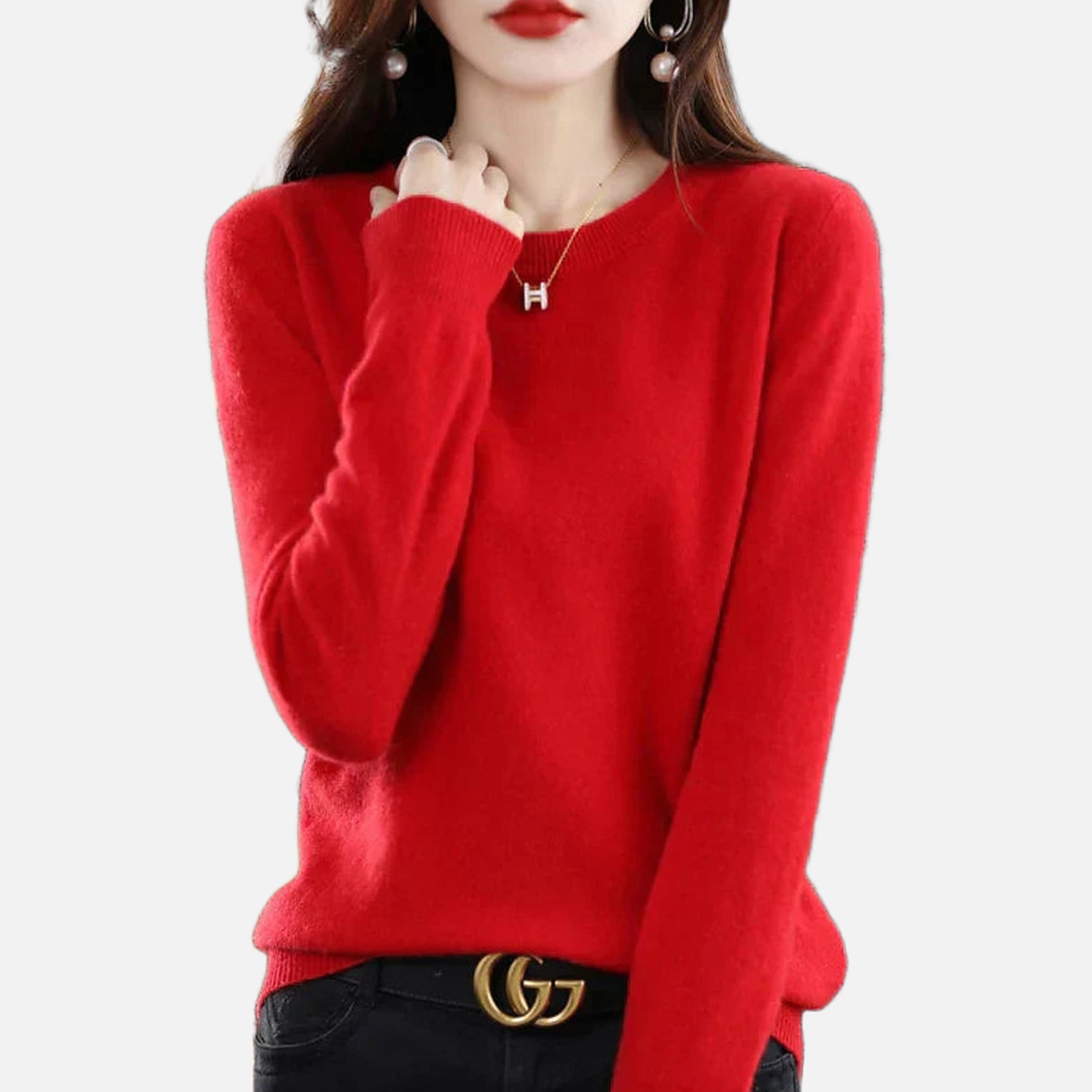 The Athletics Society | Women's Classic Cashmere Crewneck Sweater - 11