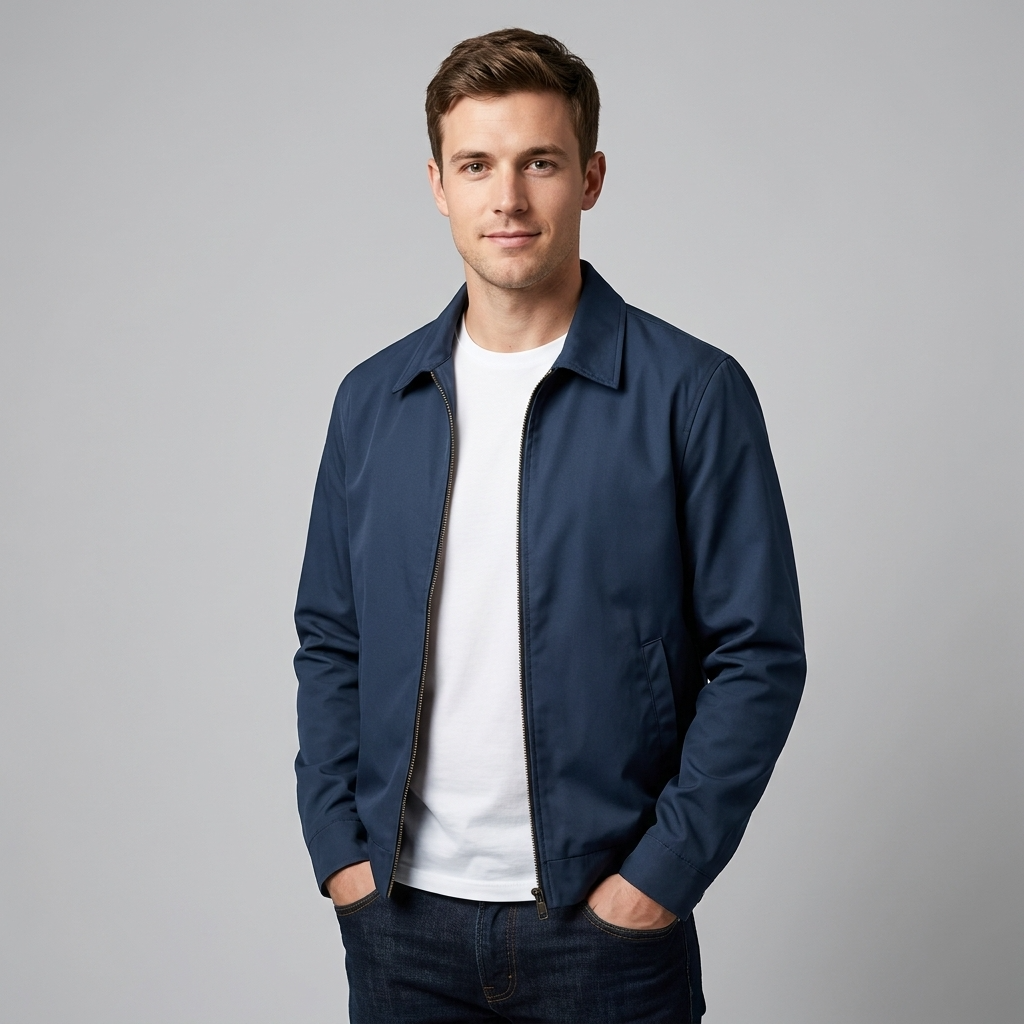 The Athletics Society | Men's Lined Harrington Jacket - 5