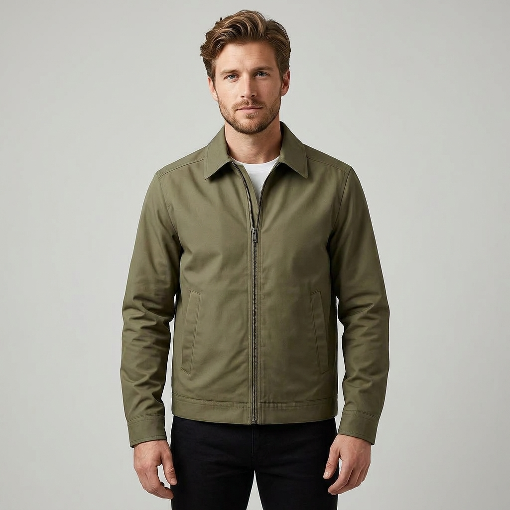 The Athletics Society | Men's Lined Harrington Jacket - 8