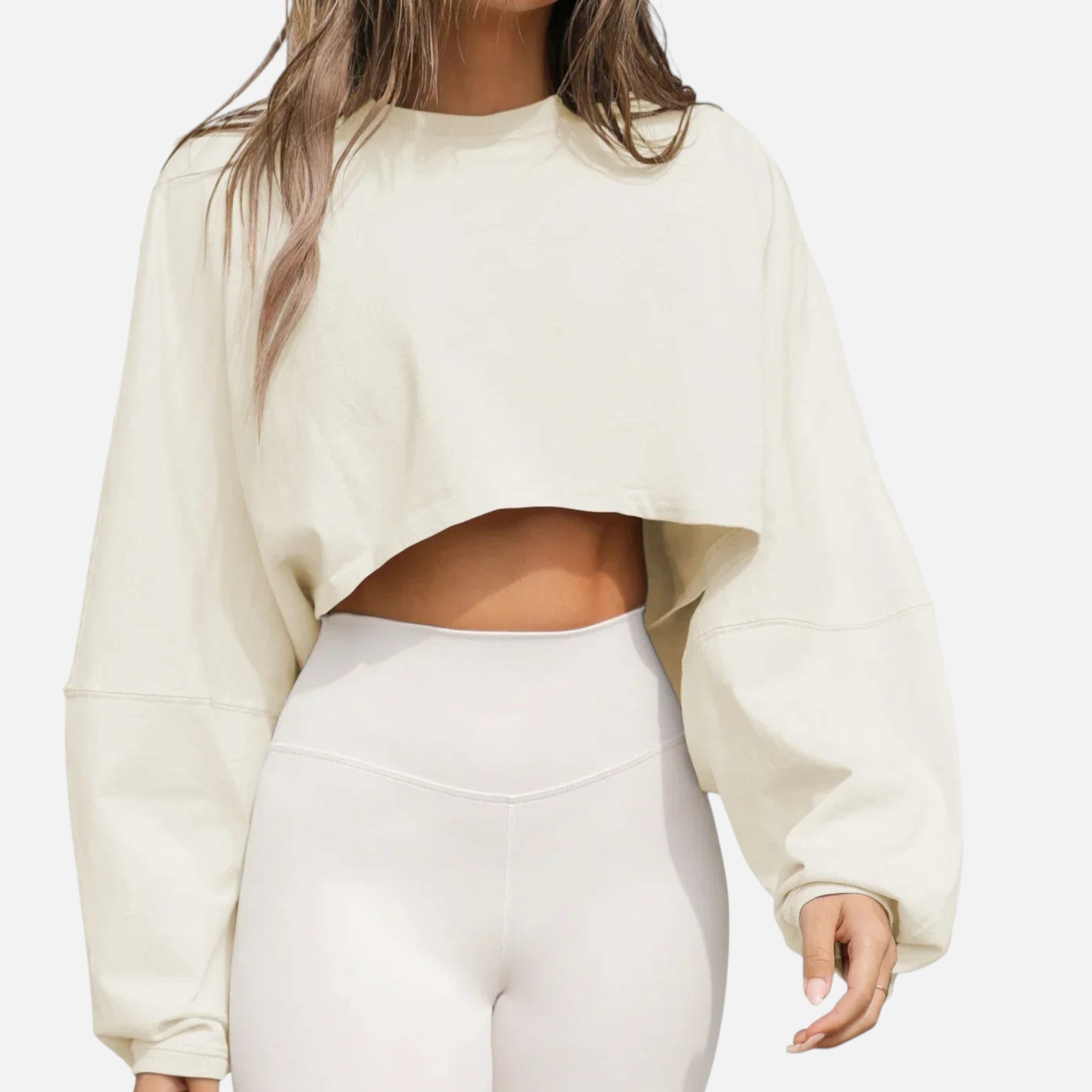 The Athletics Society | Women’s Crop Round Neck Hoodie