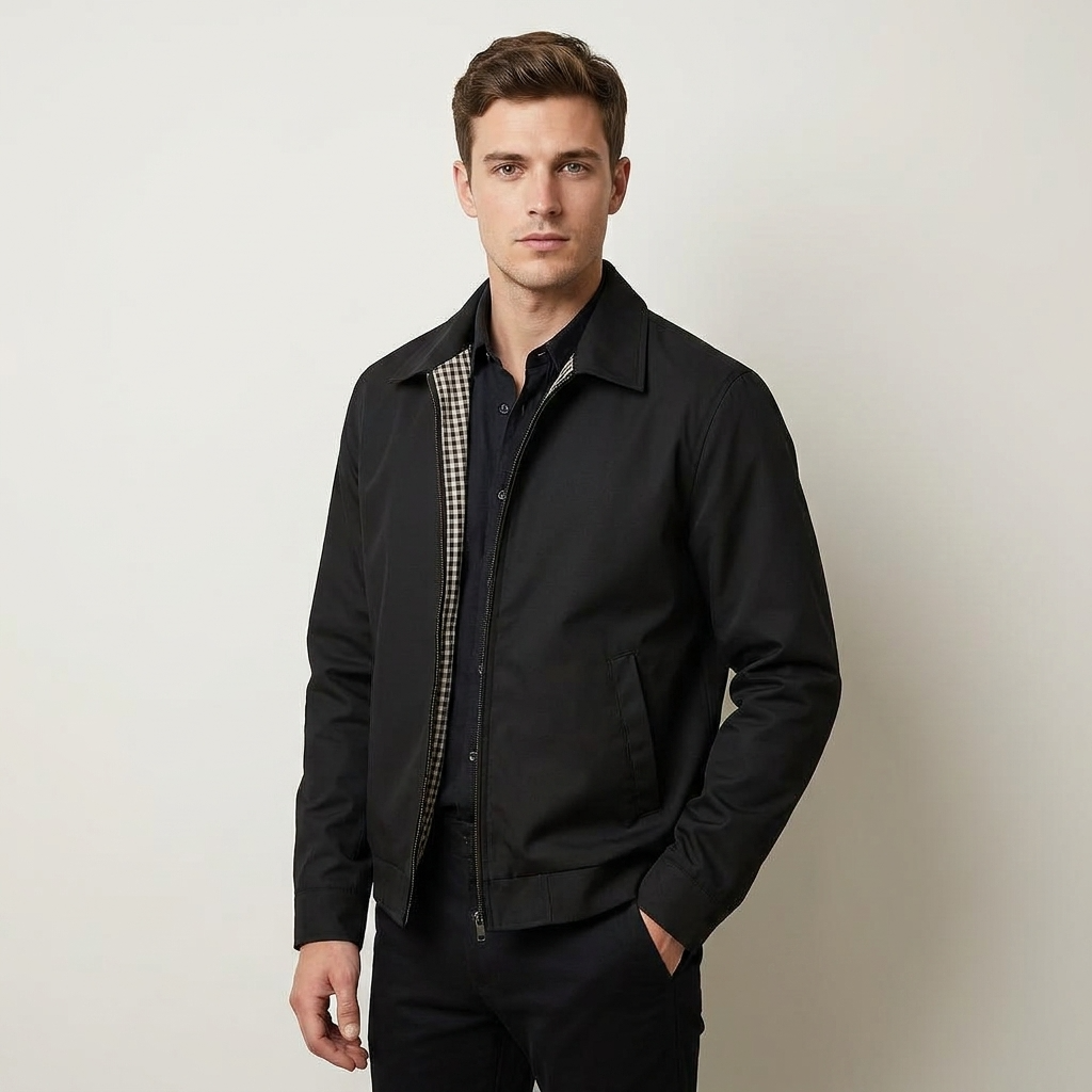 The Athletics Society | Men's Lined Harrington Jacket - 9