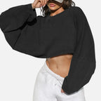 The Athletics Society | Women’s Crop Round Neck Hoodie