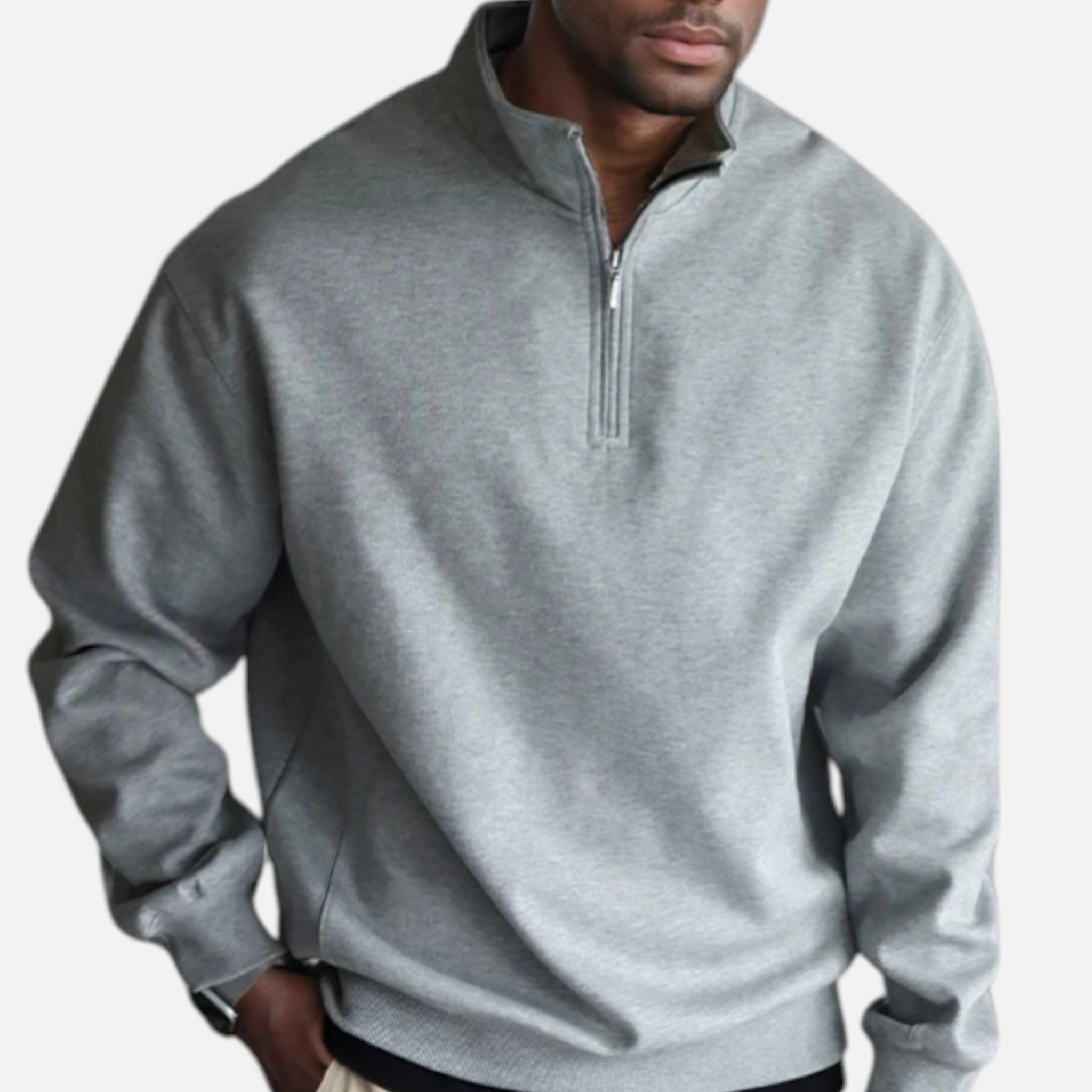 The Athletics Society | Men’s Oversized Half-Zip Sports Trousers