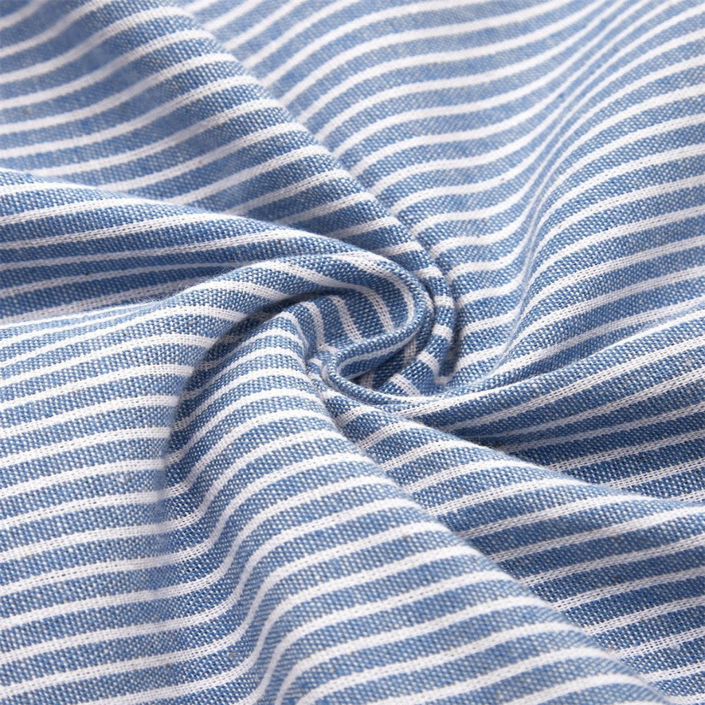 The Athletics Society | Women's Striped Midi Dress 3/4 Sleeve Lightweight Casual Fit - 4