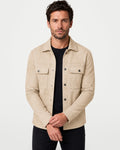 The Athletics Society | Men's Slim Suede Overshirt Jacket - 1