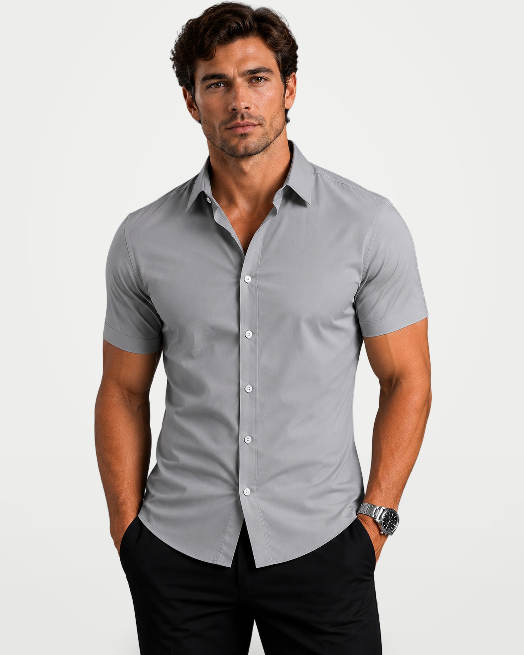 The Athletics Society | Men's Slim Fit Button Shirt - 5
