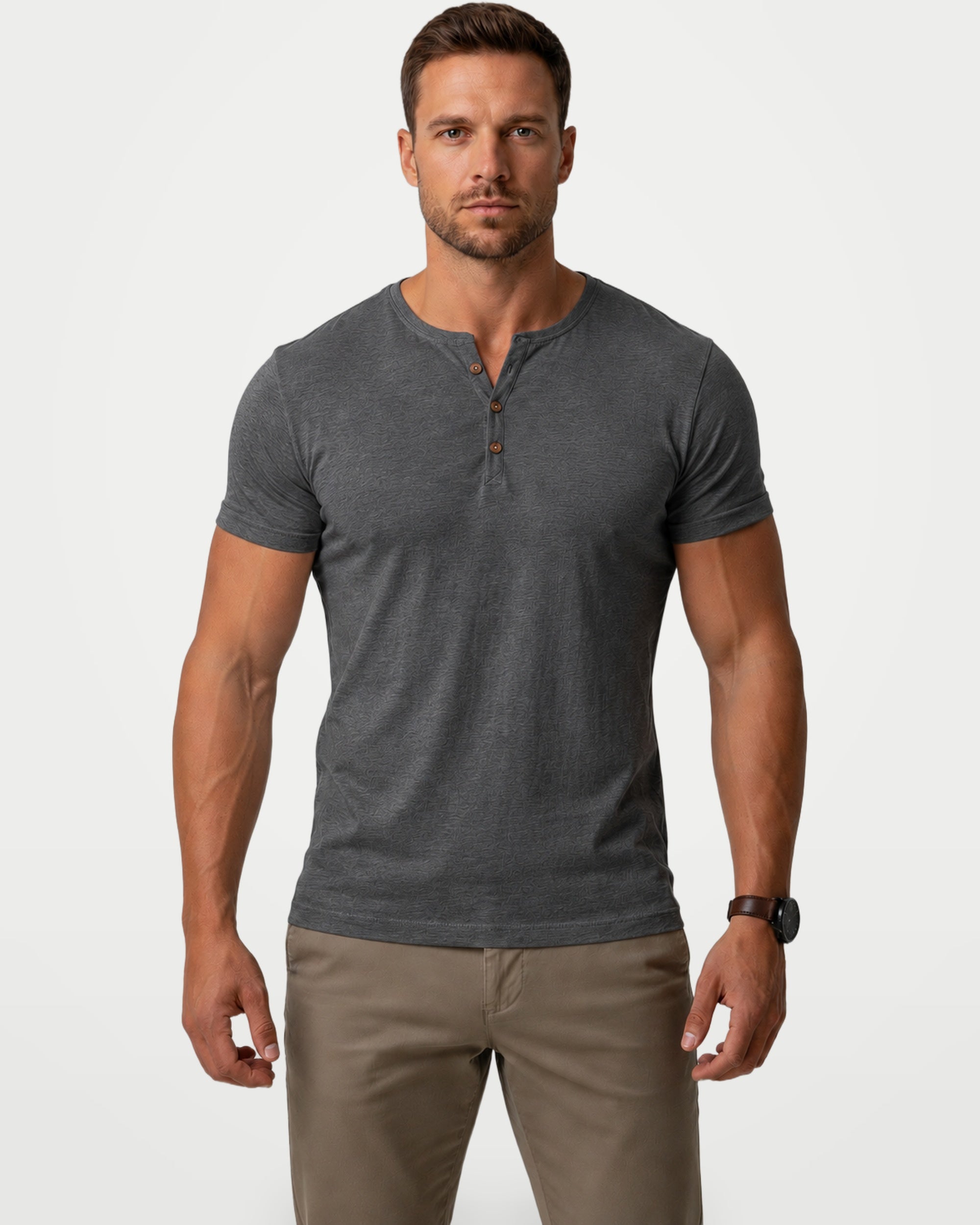 The Athletics Society | Men's Classic Henley T-Shirt - 4