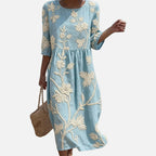 The Athletics Society | Women's Floral Embroidered Midi Dress - 1