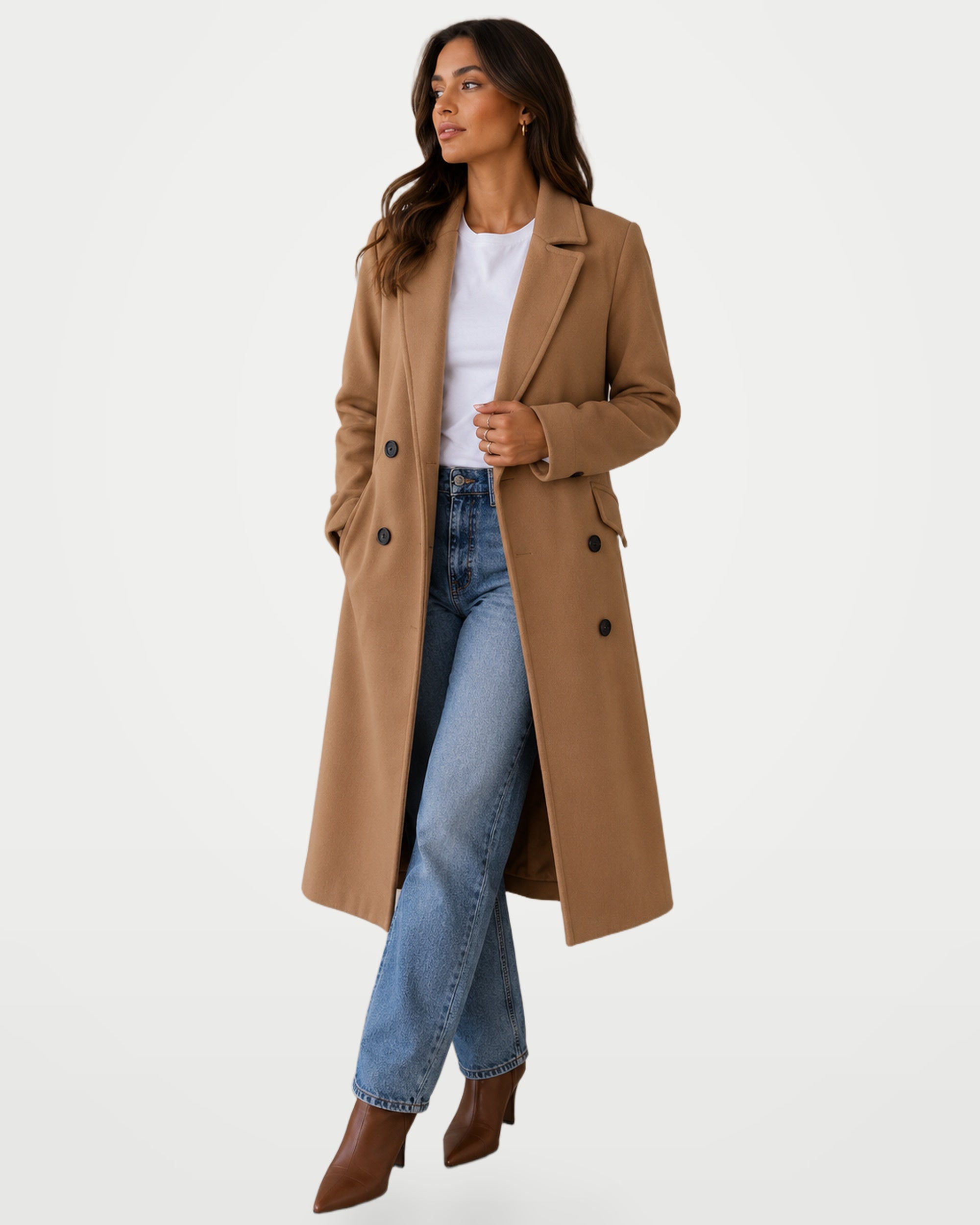 The Athletics Society | Women's Tailored Long Everyday Coat - 5