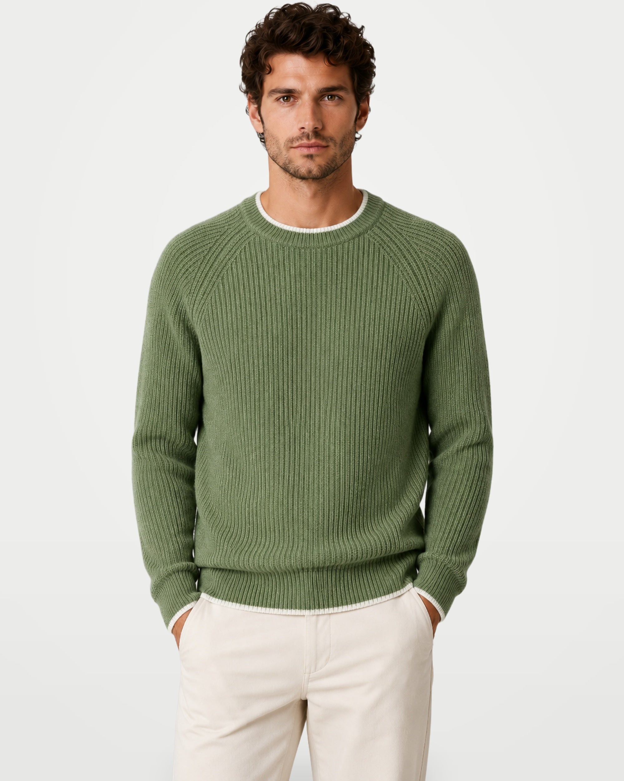 The Athletics Society | Men's Two-Tone Crew Neck Jumper - 8