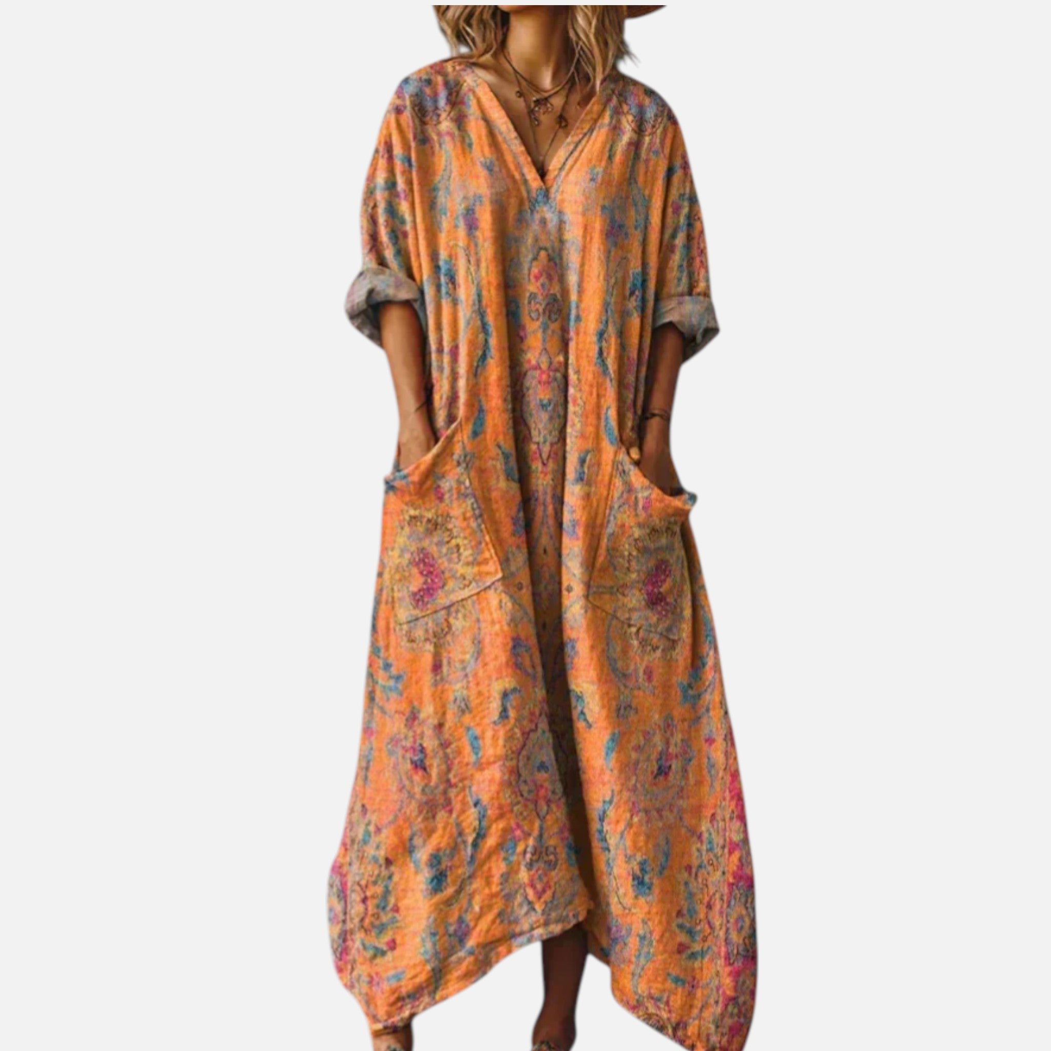 The Athletics Society | Women’s Hawaiian Silk Maxi Dress