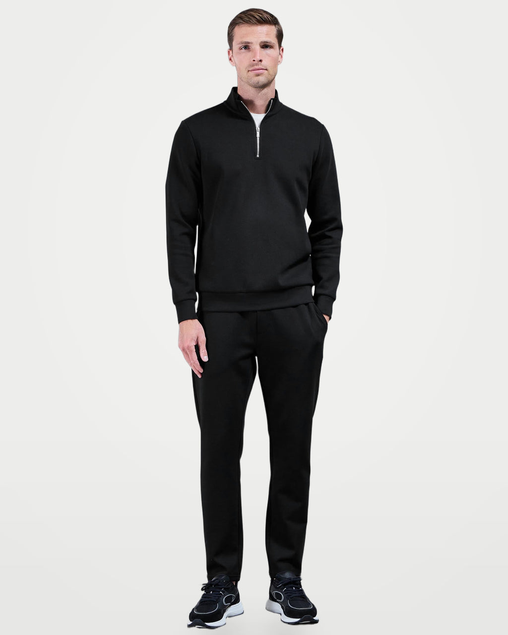 The Athletics Society | Men's Slim Half Zip Jumper - 2