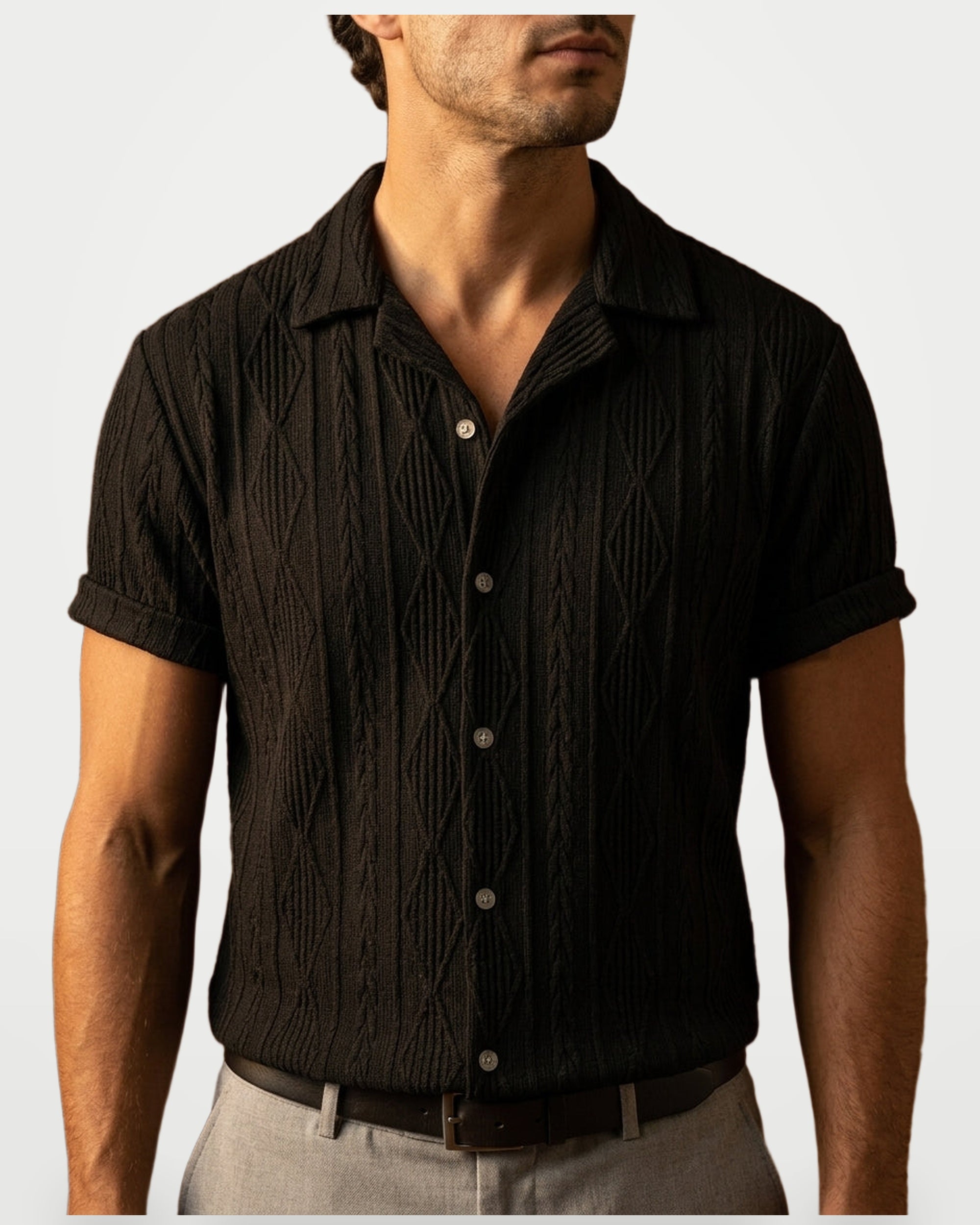 The Athletics Society | Men's Patterned Button Up Shirt - 3
