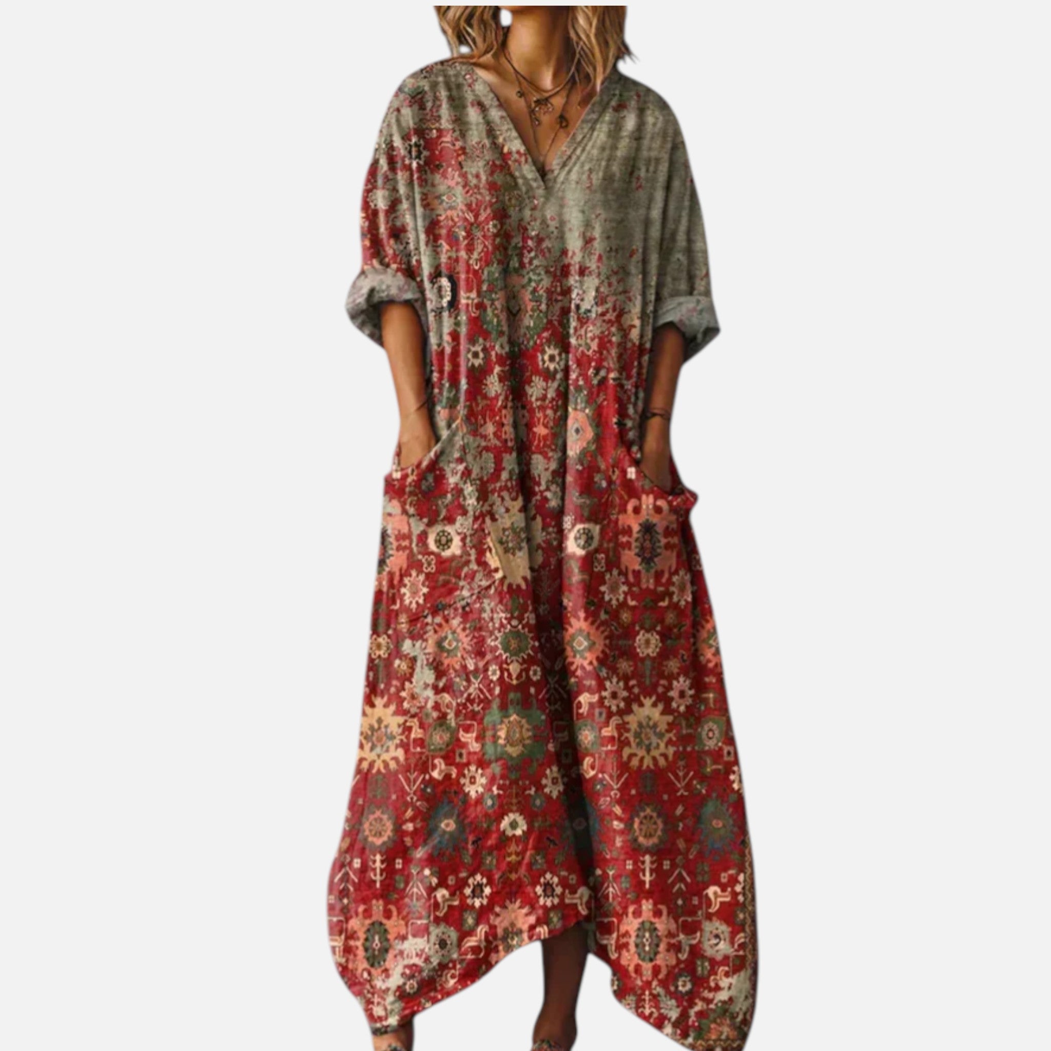 The Athletics Society | Women’s Hawaiian Silk Maxi Dress