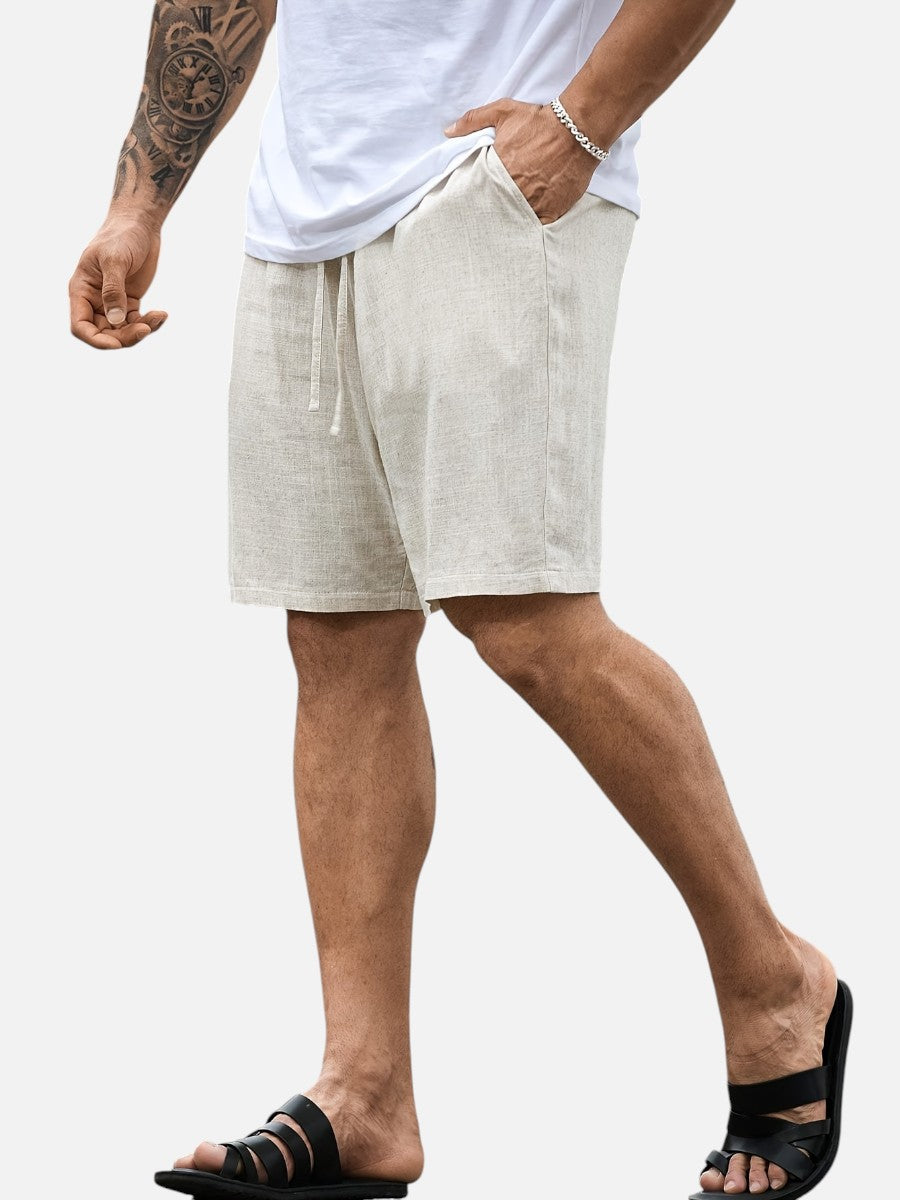 The Athletics Society | Men's Relaxed Linen Look Shorts - 2