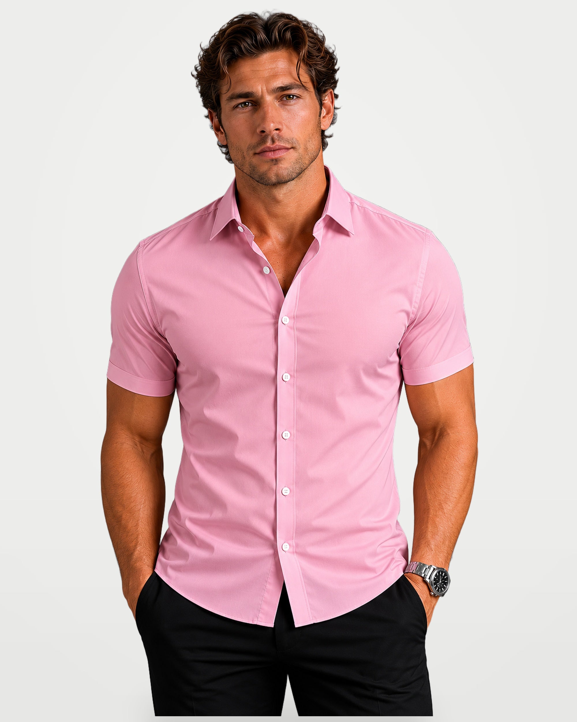 The Athletics Society | Men's Slim Fit Button Shirt - 4