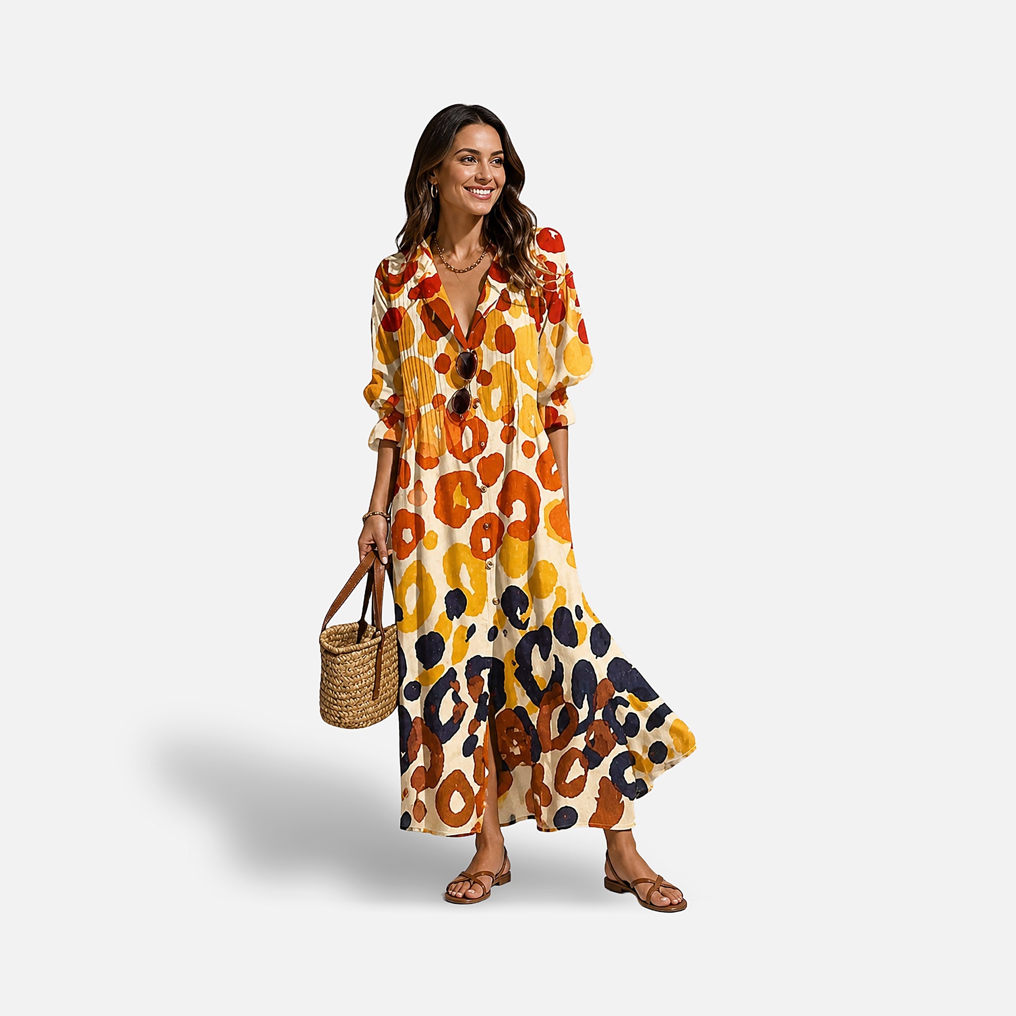 The Athletics Society | Women's Floral Flowing Maxi Dress - 3