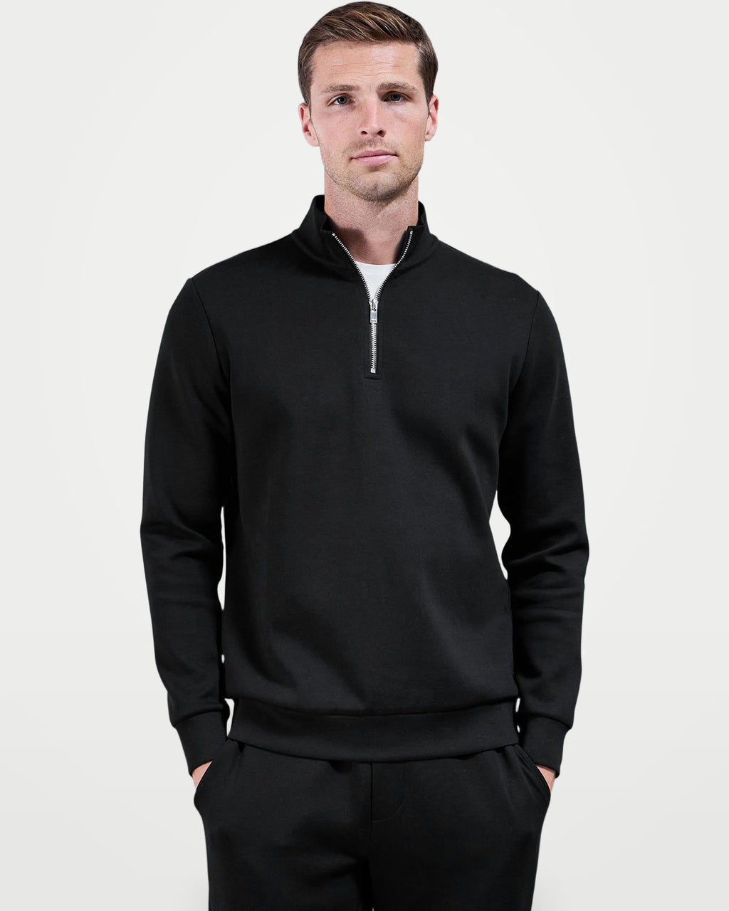 The Athletics Society | Men's Slim Half Zip Jumper - 1