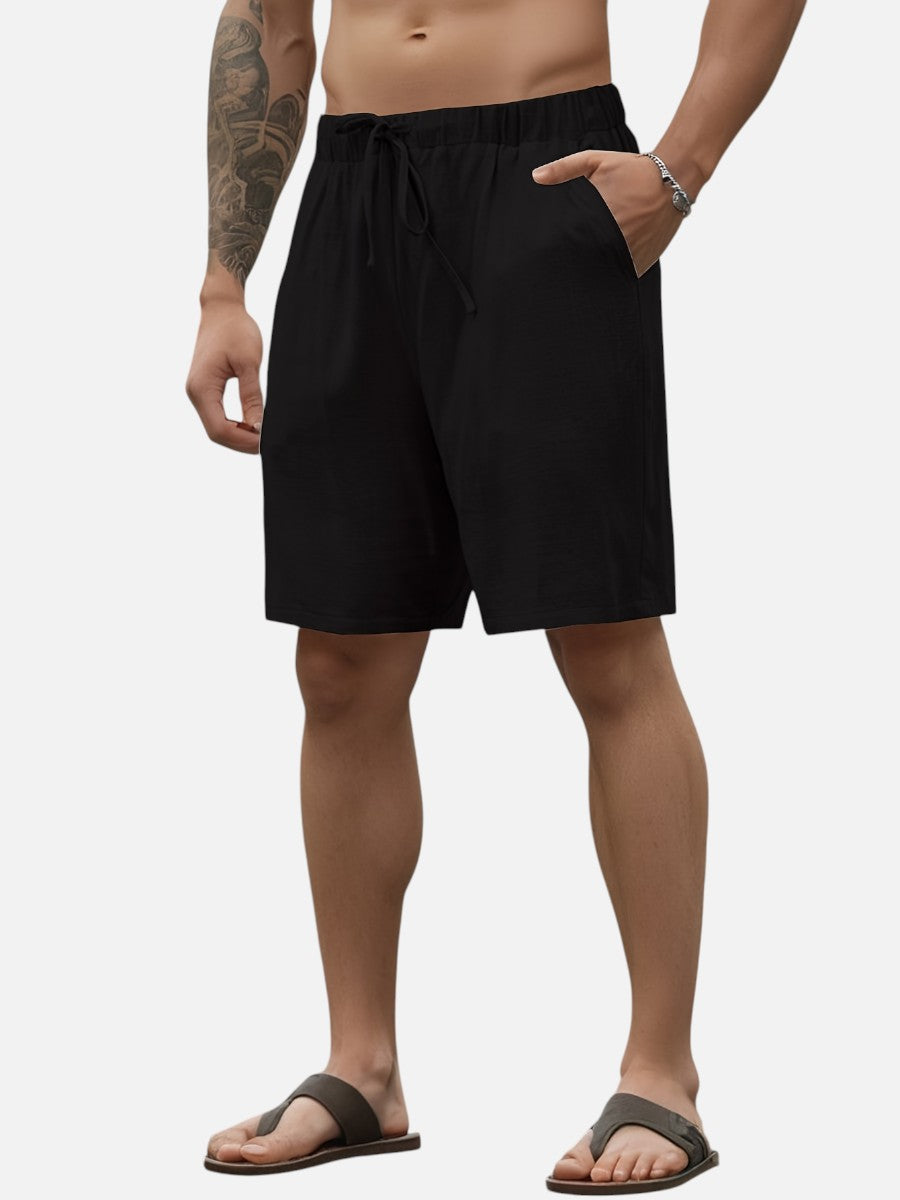 The Athletics Society | Men's Relaxed Linen Look Shorts - 9