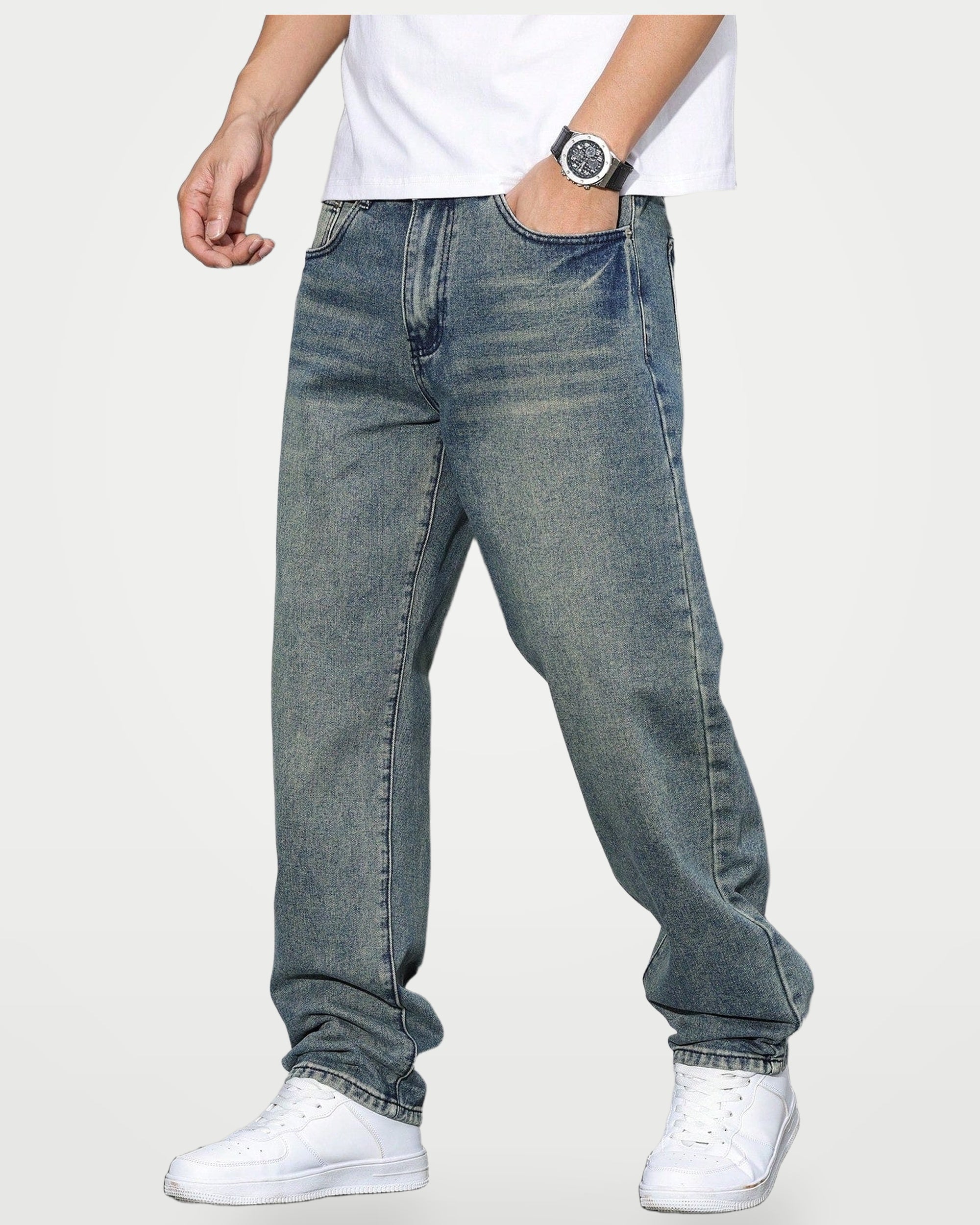 The Athletics Society | Men's Relaxed Straight Leg Jeans - 6