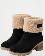 The Athletics Society | Women's Suede Sherpa Snow Boots - 2