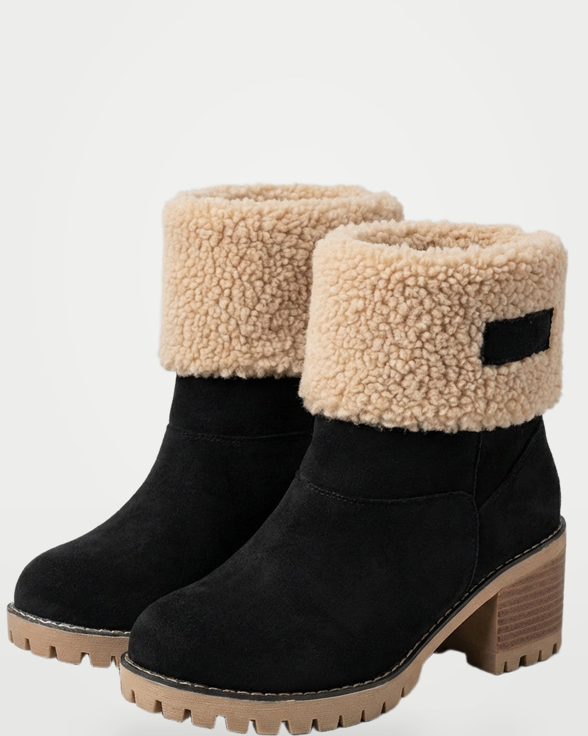 The Athletics Society | Women's Suede Sherpa Snow Boots - 2