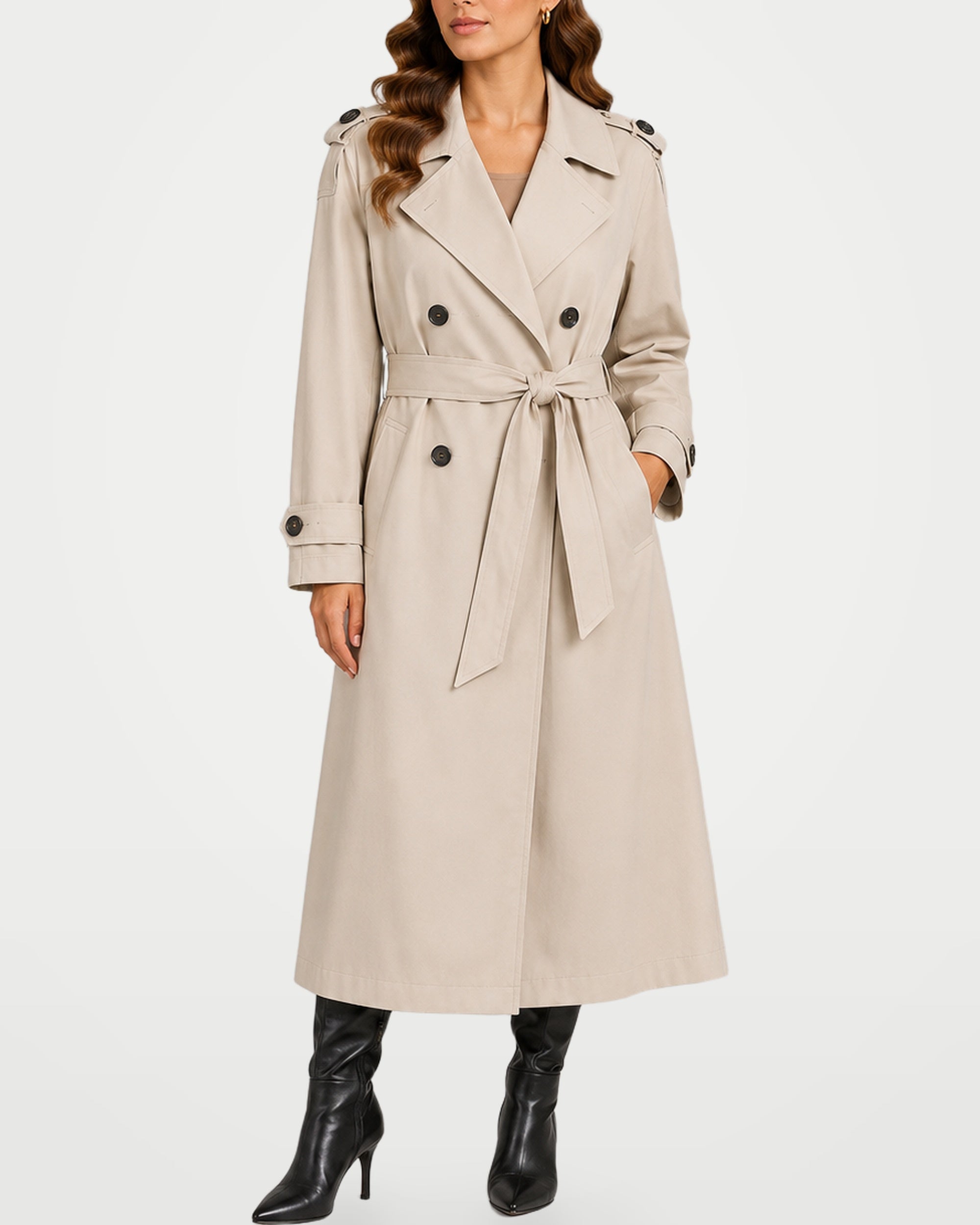The Athletics Society | Women's Classic Longline Trench Coat - 1