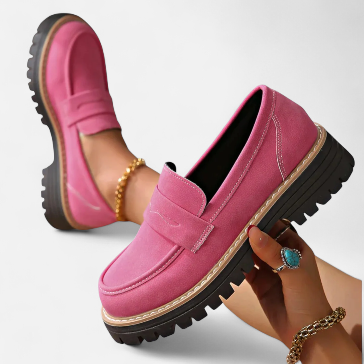 The Athletics Society | Women's Leather Orthopedic Loafers - 6