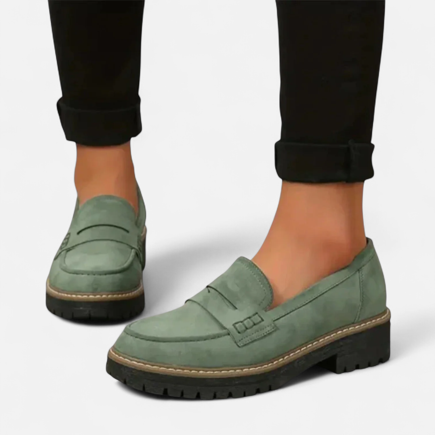The Athletics Society | Women's Leather Orthopedic Loafers - 9