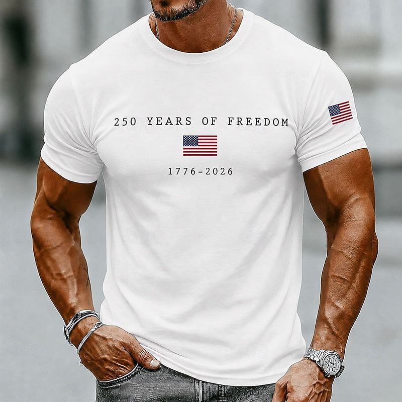 The Athletics Society | Men's Patriotic American Flag T-Shirt - 4