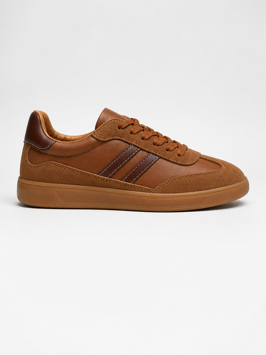The Athletics Society | Men's White Retro Lace Up Sneakers