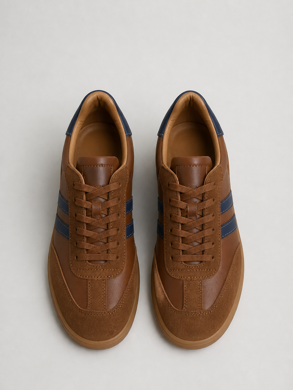 The Athletics Society | Men's White Retro Lace Up Sneakers